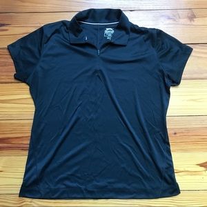 Slazenger Dark Grey Zip Polo Golf Tee, EUC, L